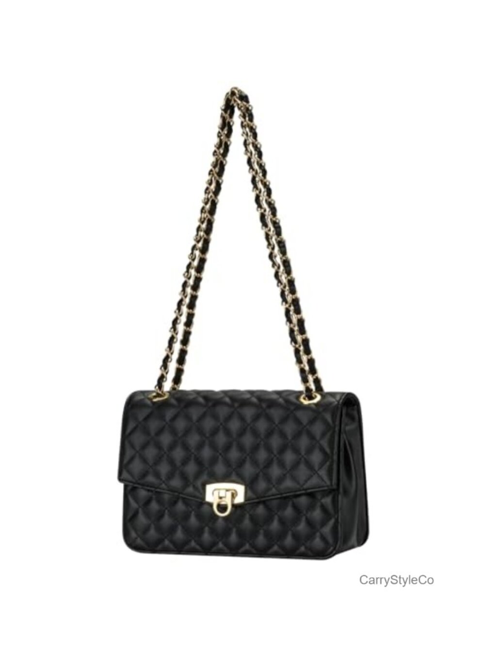 Quilted Crossbody Bag Vegan Leather Medium Soft Clutch Purse Quilted Shoulder